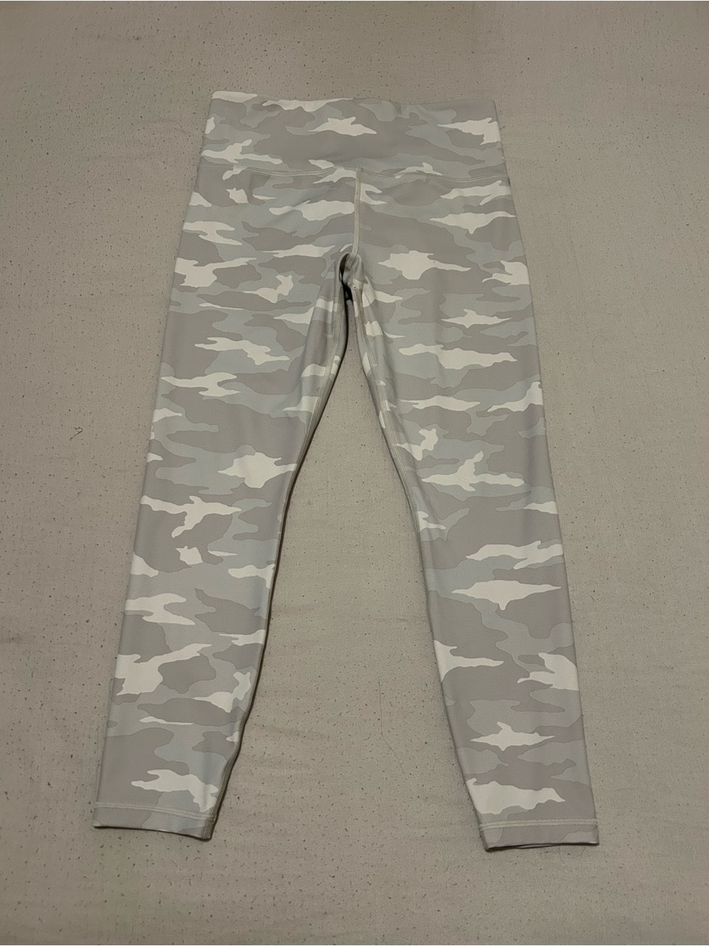 Athleta Gray & White Camo High-Rise Leggings